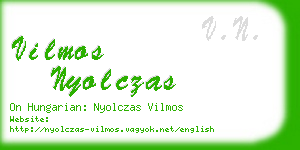 vilmos nyolczas business card